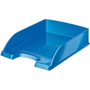 Briefkorb Leitz WOW Plus, A4, blau metallic