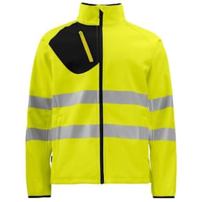 Softshelljakke PROJOB 6432 M HiVis gul