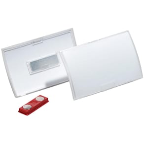 Badge Durable Click Fold met magneet, 54 x 90 mm, doos van 10
