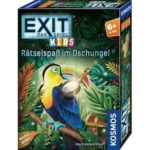 Mitbringspiel KOSMOS Exit Kids, Rätselabenteuer im Dschungel