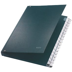 Pultordner Leitz 1-31, 32 Fächer, PP, schwarz