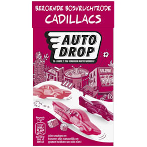 Snoep Autodrop Cadillacs, doos van 280 gram