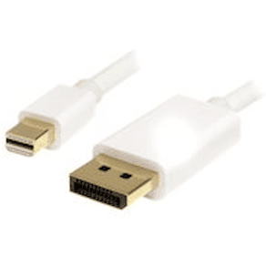StarTech.com 1m 3 ft White Mini DisplayPort to DisplayPort 1.2