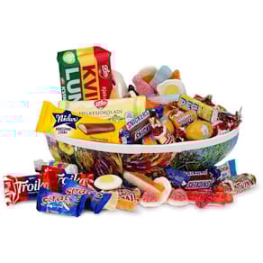 Påskeegg 23 cm sjokolade og Smågodt 850g