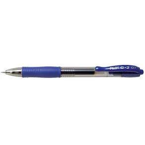 Gelkulpenna PILOT G-2 Medium Blå, 0.7mm, dokumentäkta
