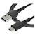 StarTech 2 m USB 2.0 till USB-C-kabel -&nbsp,svart&nbsp,