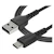 StarTech 2 m USB 2.0 till USB-C-kabel - ,svart ,