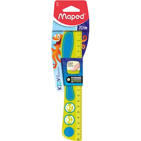 Lat Maped Kidy'Grip, 20 cm, geassorteerde kleuren, blister van 1