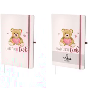 Notizbuch FÜR DICH Liebe Wünsche Teddy