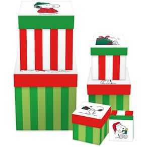 Geschenkkarton Braun + Company Snoopy, Weihnachtsmotiv