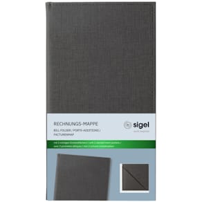Rechnungsmappe Sigel, anthrazit