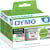 Etiketten Dymo LabelWriter, 70 x 54 mm, wit op zwart, 400 stuks