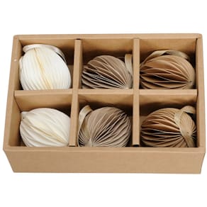 Osterdeko-Ei Noname Wabe, 6 Stück, sortiert