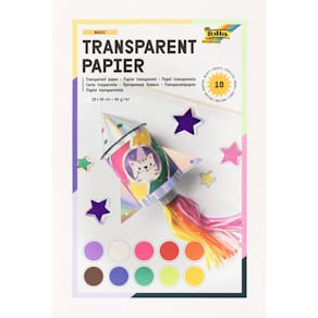 Transparentpapierheft Folia, 10 Farben