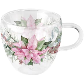 Teeglas AMBIENTE Weihnachtsstern, 0,2 l, doppelwandig