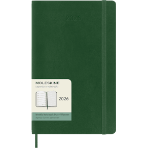 Classic Soft 12M Week Note Large Myrtle Green 2026