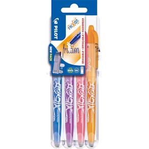 Rollerbalpen Pilot FriXion Ball Set 2 Go, blister van 4 stuks, oranje