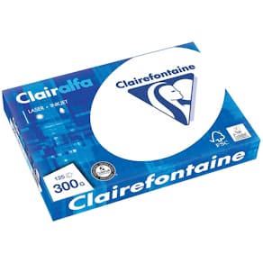 Presentatiepapier Clairefontaine Clairalfa, A4, 300 g, pak van  1