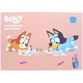 Malblock Bluey, mit Stickern