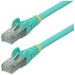 StarTech.com 1.5m CAT6a Ethernet Cable - Aqua - Low Smoke Zero