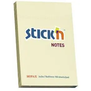 Notes STICK`N 51x76mm gul