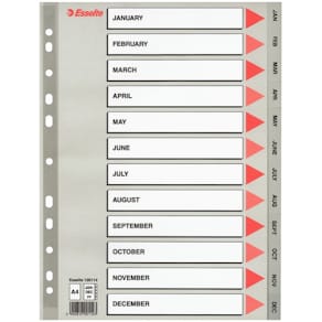 Register PP A4 Jan-Dec (Eng) grå