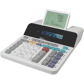 Tischrechner Sharp EL-1901, 12-stellig, weiß