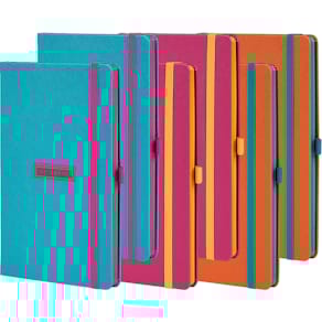 Notizbuch Castelli Shell, sortiert, A5, liniert, 192 Seiten