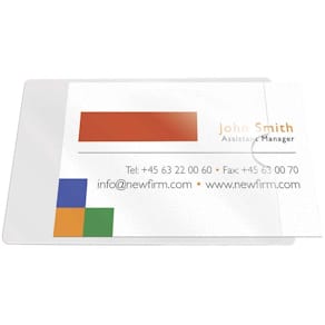 Visitkortlommer BNT transparent, 10 stk