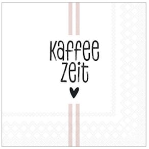 Serviette AMBIENTE Kaffeezeit, 33x33 cm, 3-lagig, 20 Stück