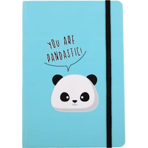 Notizbuch ITOTAL Panda, A5, 48 Blatt, gepunktet, blau