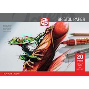 Papier Talens Bristol, 250 g, 29,7 x 42 cm, A3, blok van 20