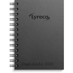 Dagkalender LYRECO 2026 spiralisert sort