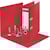 Ordner Leitz Recycle 180°, rug 8 cm, rood