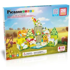 Picasso magnetset bondgårdsdjur 26delar