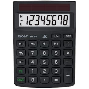 Tischrechner Rebell ECO 310, schwarz