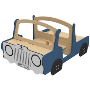 MICKI lekmöbel bil blå