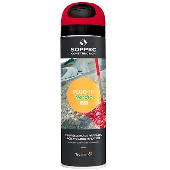 Merkespray SOPPEC Fluo 500ml rød