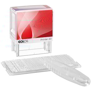 Stempelset COLOP Printer 20N/1Set, schwarz, max. 4 Zeilen, 3,5 mm