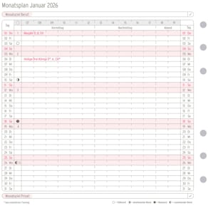 Monatsplan CHRONOPLAN Midi 2026