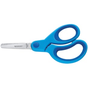 Bastelschere Westcott Kids Softgrip, 13 cm, rund, blau