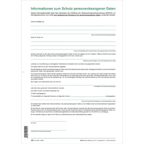 Informationsblatt RNK Datenschutz, A4, 1 Blatt