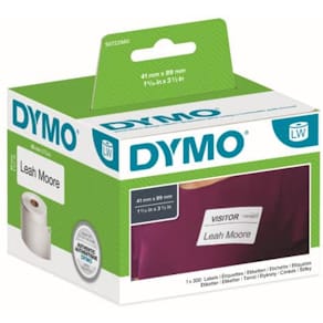 Etiketten DYMO LabelWriter, Blanko Namensschild, 41x89 mm, weiß,