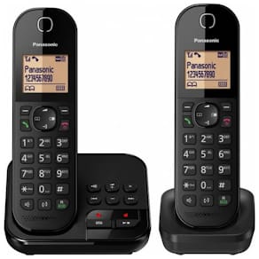 Telefon Panasonic KX-TGC422GB, schwarz, 2 Mobilteile, Anrufbeantw