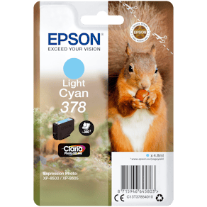 Bläckpatron EPSON C13T37854010 Ljus Cyan