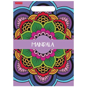 Målarbok Mandala 24 sidor fria former