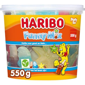Snoepmix Haribo Funny mix, emmer van 550 g