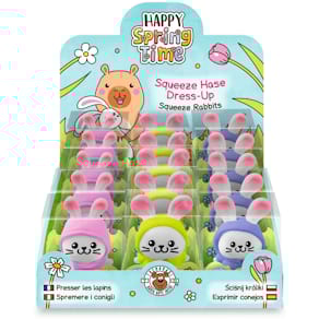 Quetschfigur TRENDHAUS Hase Dress-Up, sortiert
