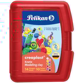 Kinderknete Pelikan Creaplast, 10 Farben, rot