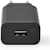 Laddare vägg NEDIS 2.4 A 1 x USB-A svart